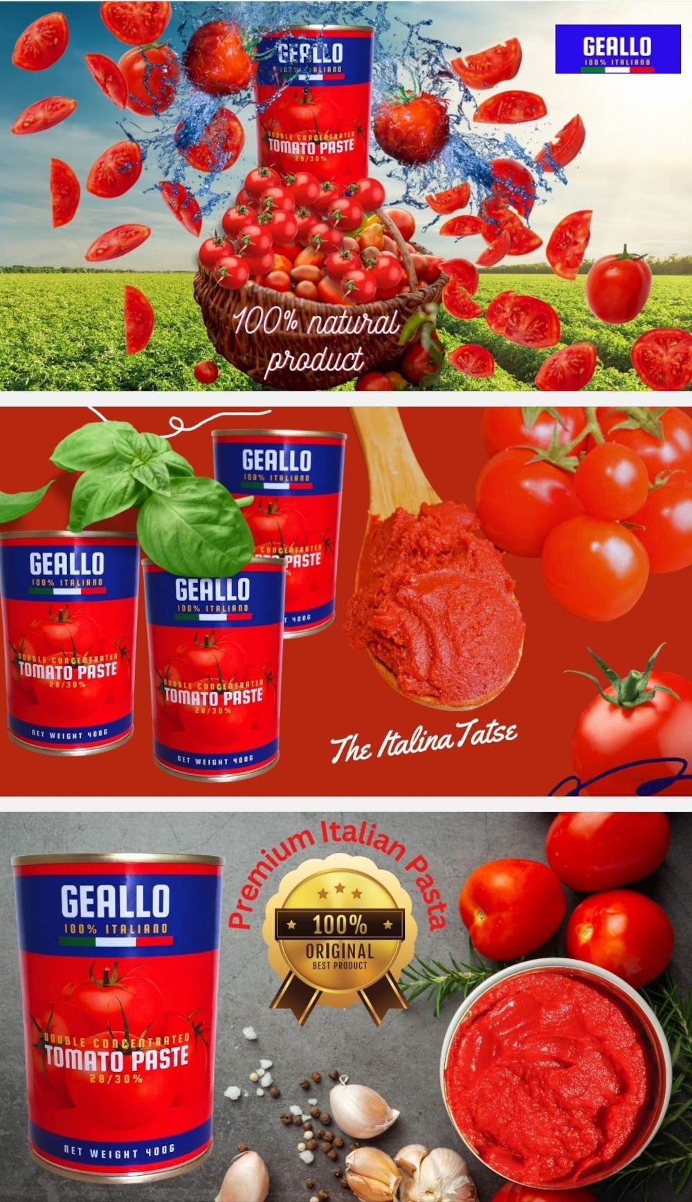 Discover the Italian taste with Geallos